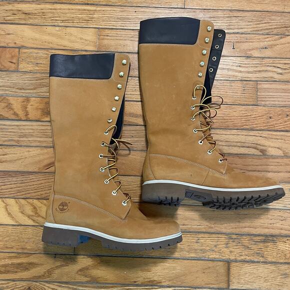 Timberland Shoes - Timberland Premium 14" Waterproof Wheat Nubuck Knee-High Boots Women's 10